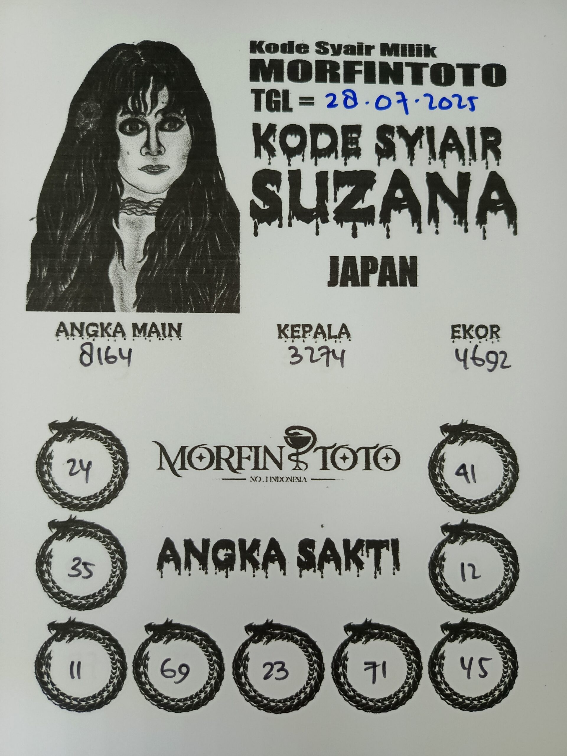 SYAIR TOGEL SUZANA JAPAN 28 JULI 2025